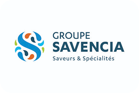 Logo Groupe Savencia, client des experts hm Tech, systèmes de collage Hotmelt en Normandie, le Grand Ouest et toute la France
