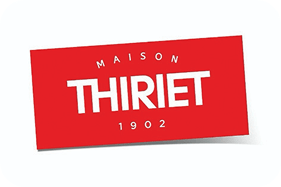 Logo Maison Thiriet, client des experts hm Tech, systèmes de collage Hotmelt en Normandie, le Grand Ouest et toute la France